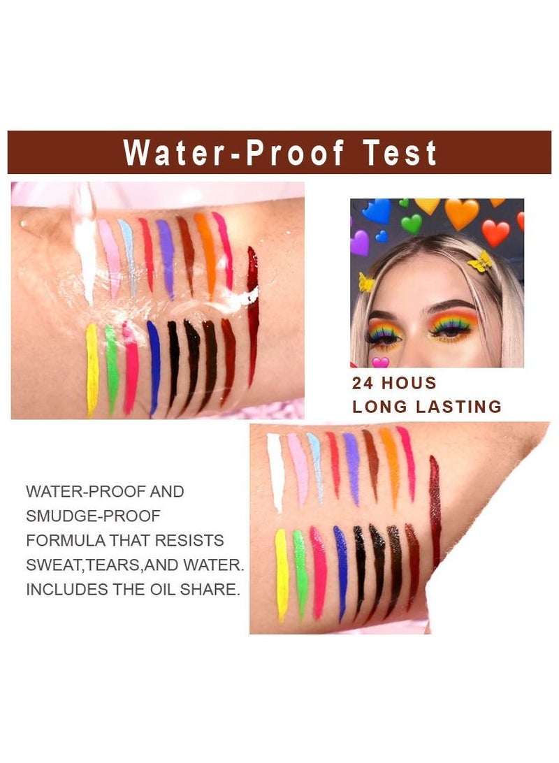 CmaaDu Colored Liquid Pencil Liquid Eyeliner Matte  - Image 2