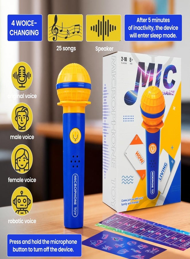 ATG Mic Karaoke Party Game - Real Mic - Hilarious Singing Challenge for Families & Friends with 260 Song Lyrics - Perfect for Birthday Parties & Games Nights 8 Years Old (2-10 Players) - Image 3
