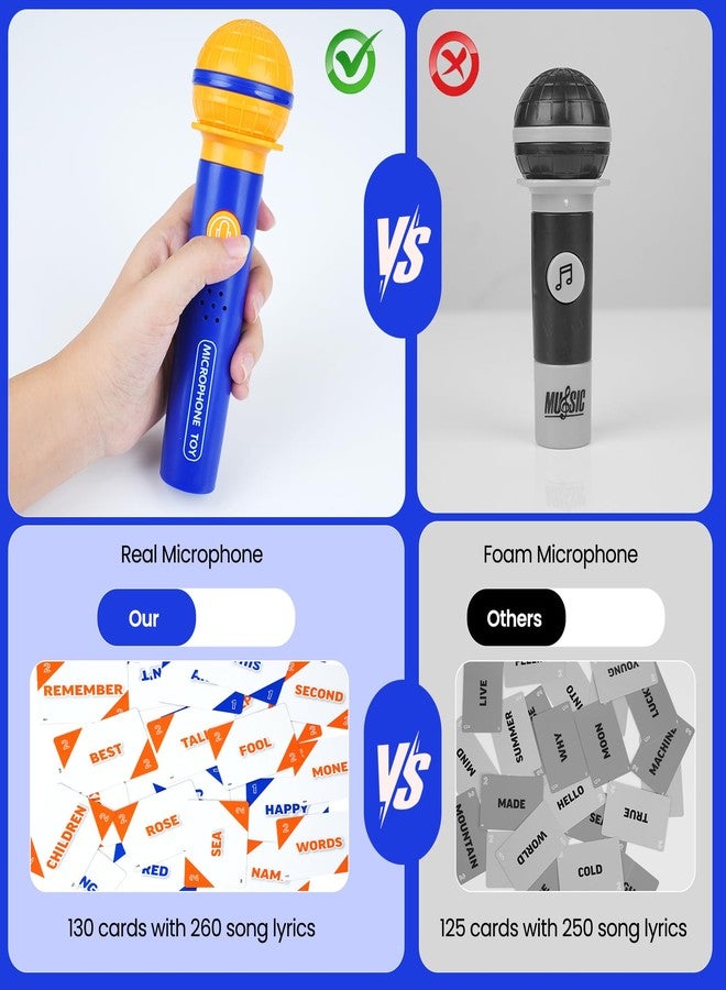 ATG Mic Karaoke Party Game - Real Mic - Hilarious Singing Challenge for Families & Friends with 260 Song Lyrics - Perfect for Birthday Parties & Games Nights 8 Years Old (2-10 Players) - Image 4