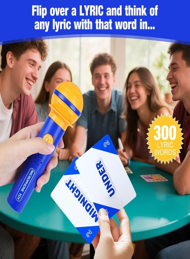 ATG Mic Karaoke Party Game - Real Mic - Hilarious Singing Challenge for Families & Friends with 260 Song Lyrics - Perfect for Birthday Parties & Games Nights 8 Years Old (2-10 Players) - Image 5
