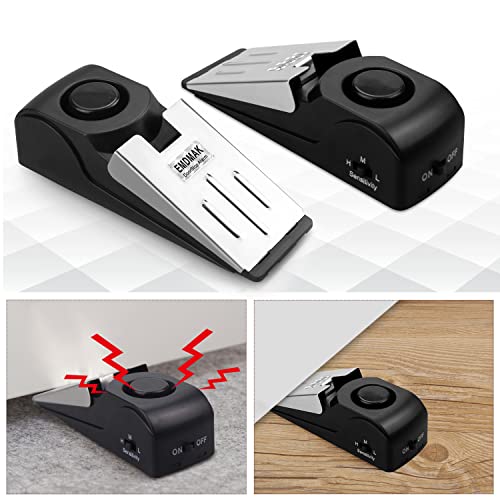 EMDMAK Door Stop Alarm with 120DB Siren Door Stop for Home & Travel (Black) (Pack of 3) - Image 5