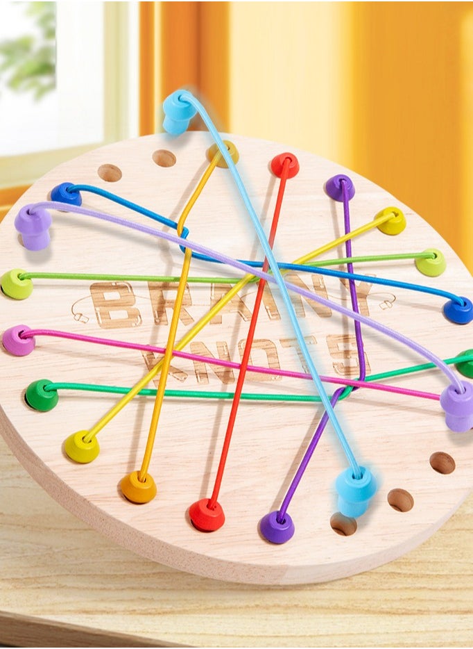 Rope Untangling Puzzle Game, Educational Strategy Board Game for Kids & Adults, Family Travel Party Games with Multi-Level Challenges  - Image 4