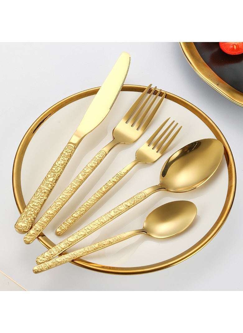 5PCS Stainless Retro Relief Tableware Set - pzsku/ZF1A8B650B7D1D043DCFFZ/45/_/1701487228/3e2b7330-3bba-4bd1-856c-5cd02f106fda