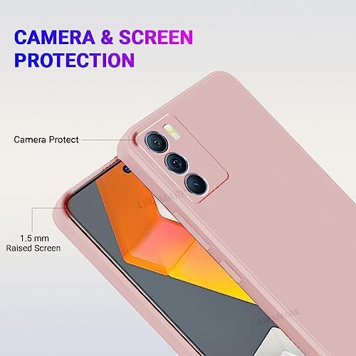 LIRAMARK Silicone Soft Back Cover Case for Vivo iQOO 9 SE 5G (Silicone Pink) - Image 3