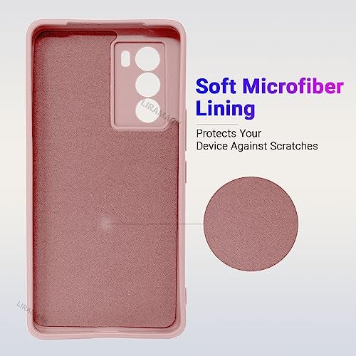 LIRAMARK Silicone Soft Back Cover Case for Vivo iQOO 9 SE 5G (Silicone Pink) - Image 2