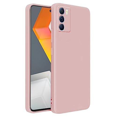 LIRAMARK Silicone Soft Back Cover Case for Vivo iQOO 9 SE 5G (Silicone Pink) - Image 1