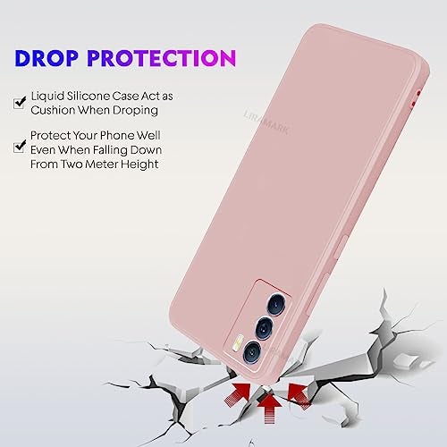 LIRAMARK Silicone Soft Back Cover Case for Vivo iQOO 9 SE 5G (Silicone Pink) - Image 5