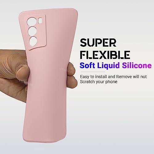 LIRAMARK Silicone Soft Back Cover Case for Vivo iQOO 9 SE 5G (Silicone Pink) - Image 4