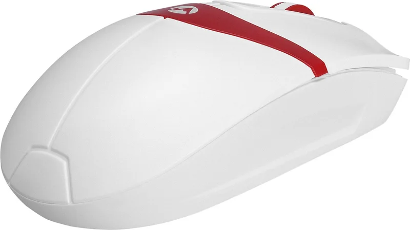 Everest SM-220 USB 1200DPI 3D Optical Wired Mouse White-Red