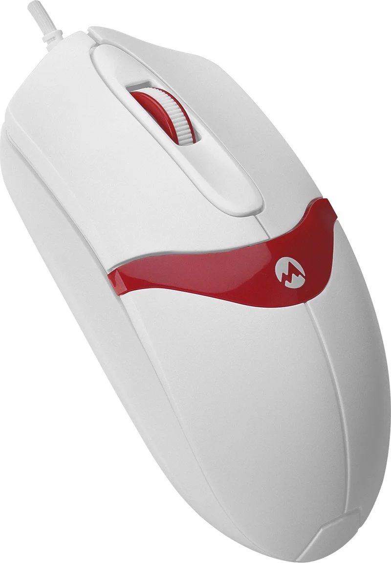 Everest SM-220 USB 1200DPI 3D Optical Wired Mouse White-Red