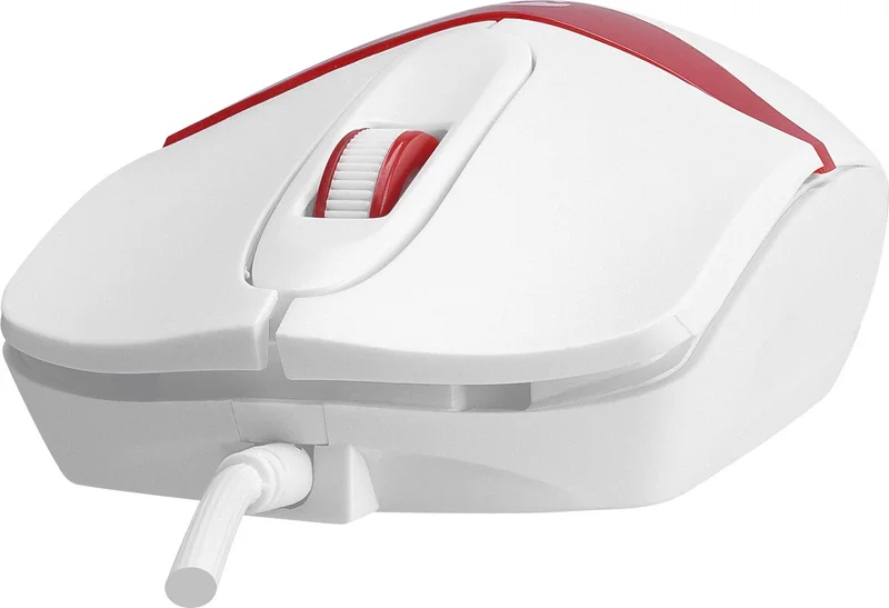 Everest SM-220 USB 1200DPI 3D Optical Wired Mouse White-Red