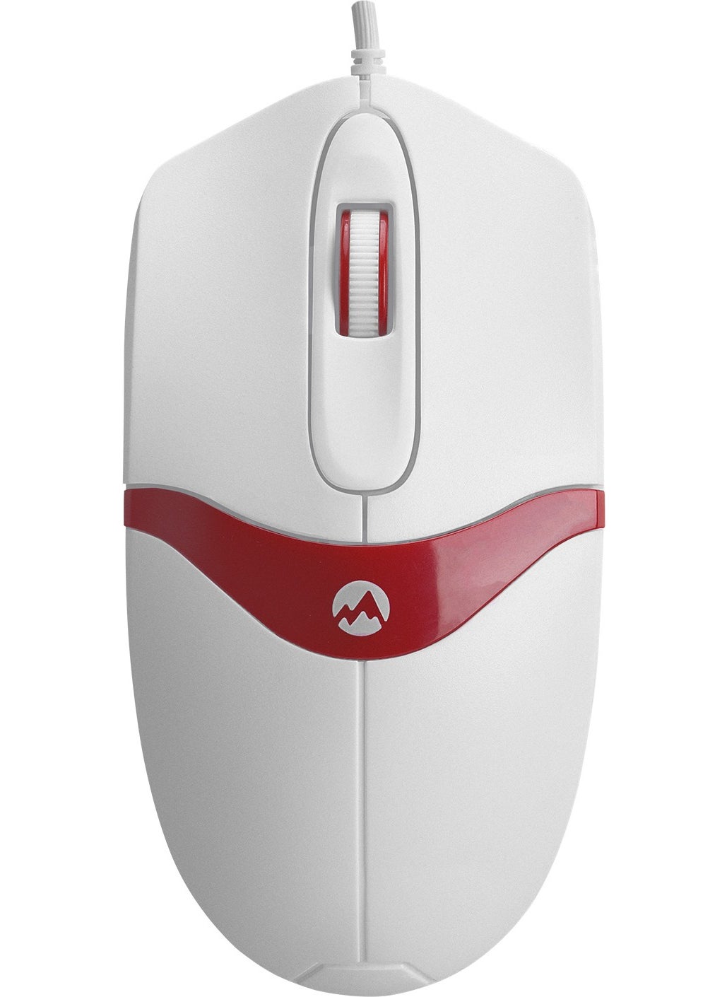 Everest SM-220 USB 1200DPI 3D Optical Wired Mouse White-Red  - Image 2