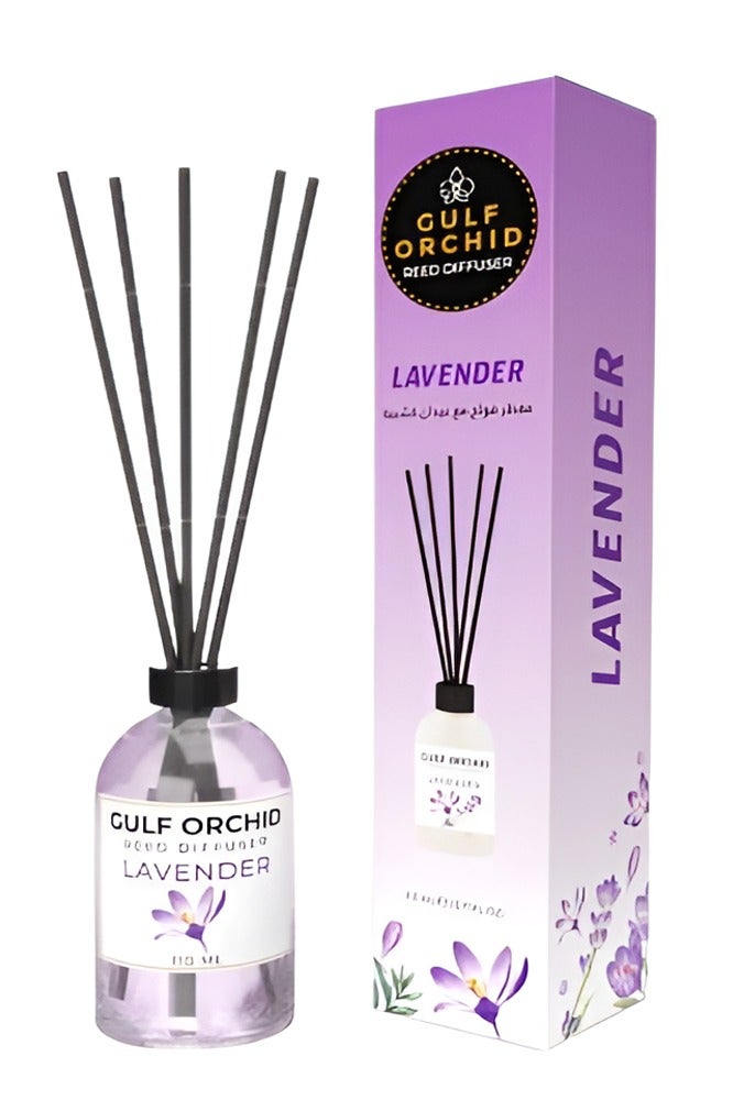 Gulf Orchid Air freshener with wooden sticks, lavender scent, 110 ml - Image 1