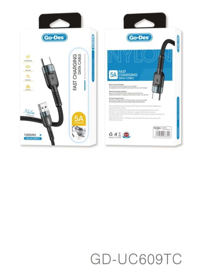 GO-DES CABLE UC609TC  USB TO Type C