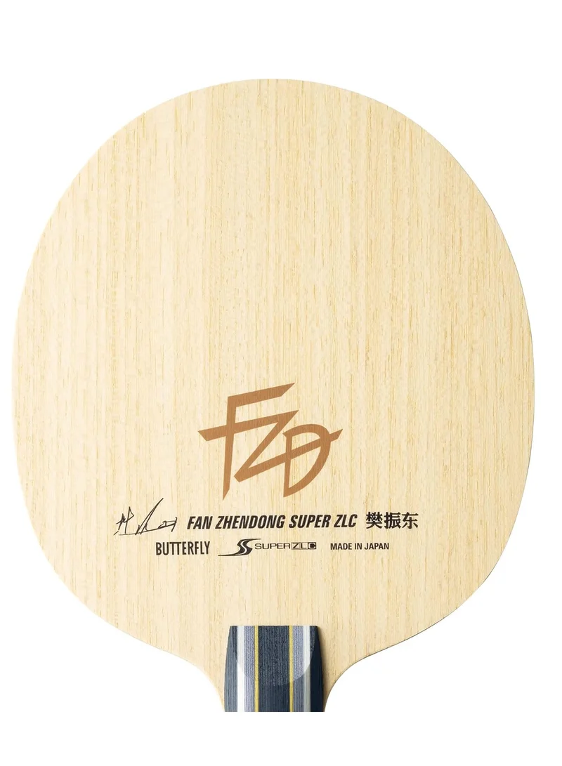 باترفلاي Butterfly Fan Zhendong Super ZLC  Table Tennis Racket Professional Butterfly Table Tennis Racket FL (Flared) Handle Styles Made in Japan 4906901218178