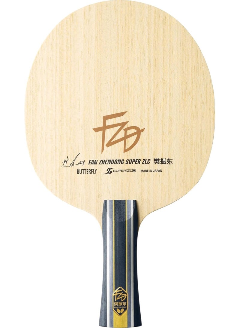 Butterfly Fan Zhendong Super ZLC  Table Tennis Racket Professional Butterfly Table Tennis Racket FL (Flared) Handle Styles Made in Japan 4906901218178 - Image 4