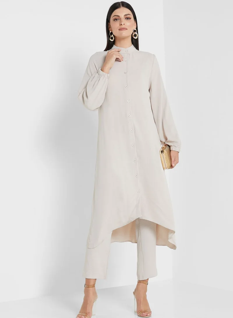 Khizana Solid Wide Legged Pants Set