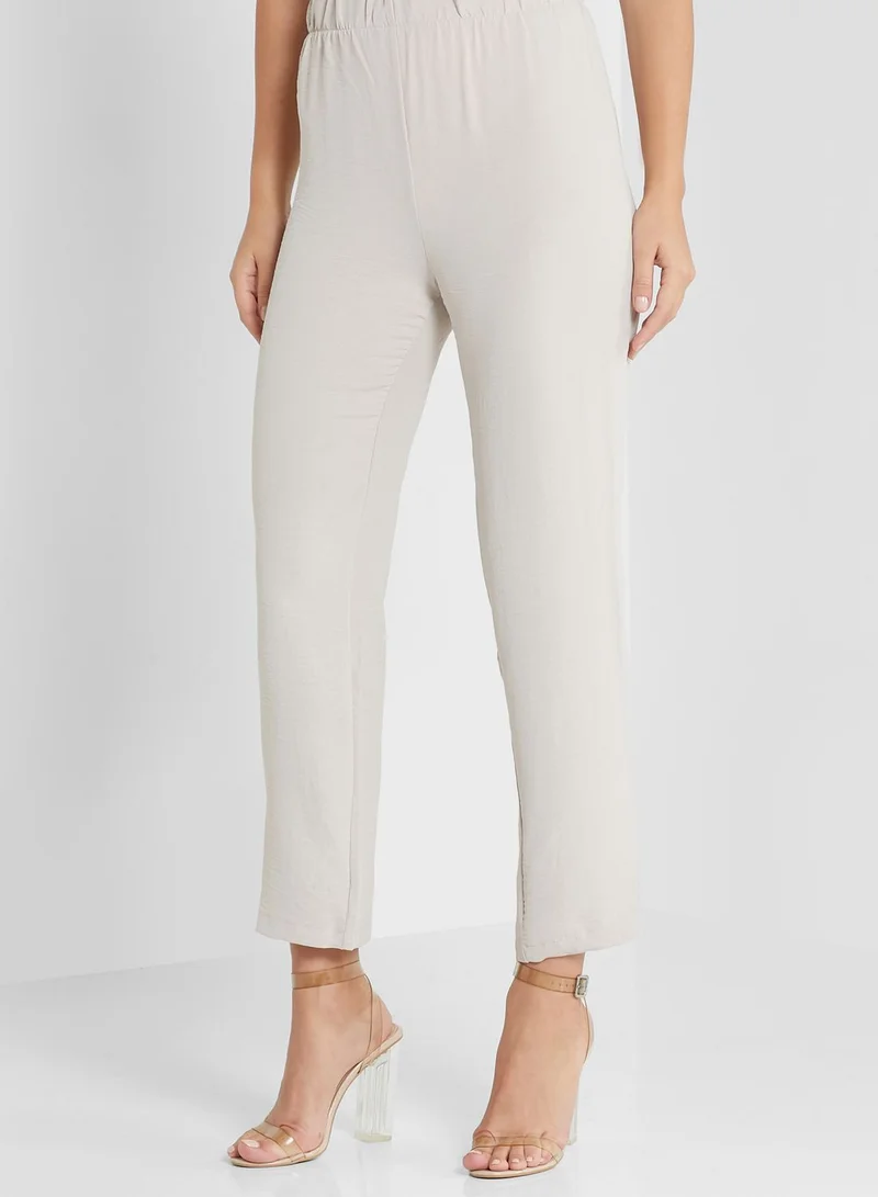 Khizana Solid Wide Legged Pants Set