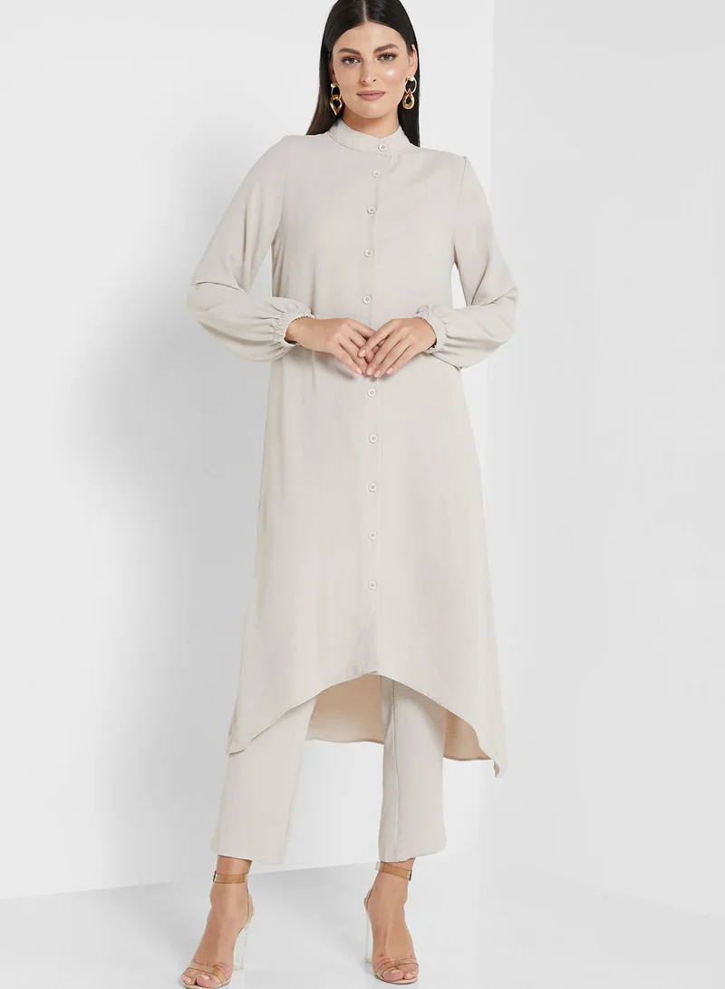 Khizana Solid Wide Legged Pants Set
