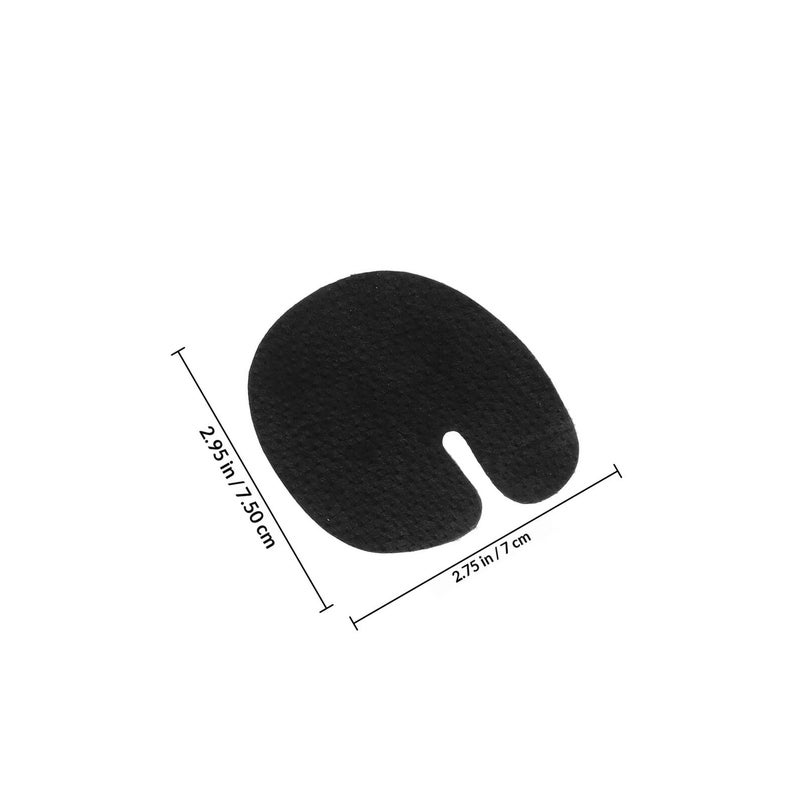 Self Adhesive Toe Protectors 2 Pairs Non Slip Forefoot Pads Cushions For Sandals Black - Image 3