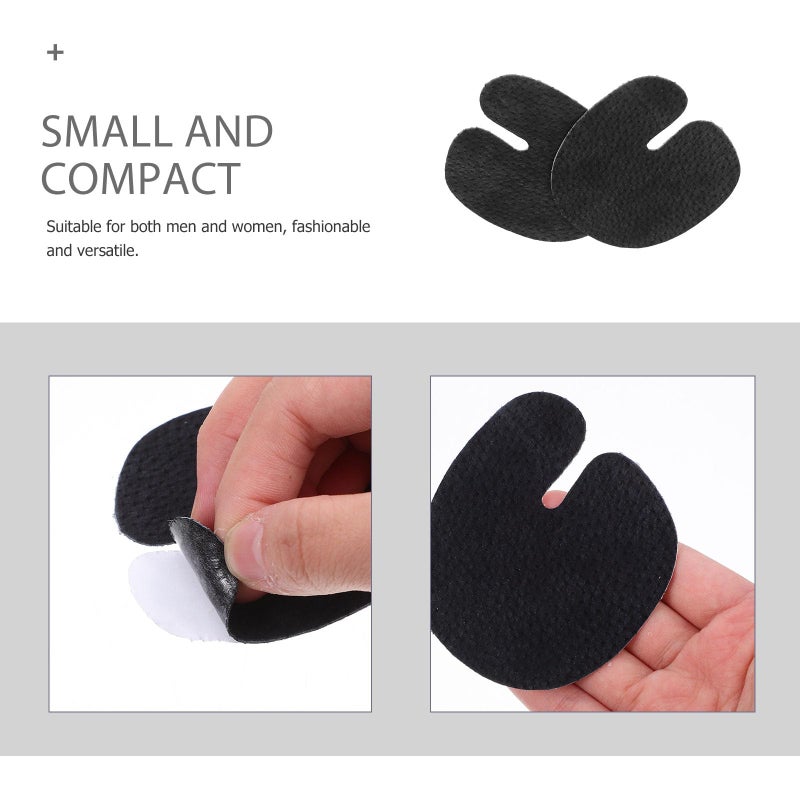 Self Adhesive Toe Protectors 2 Pairs Non Slip Forefoot Pads Cushions For Sandals Black - Image 4