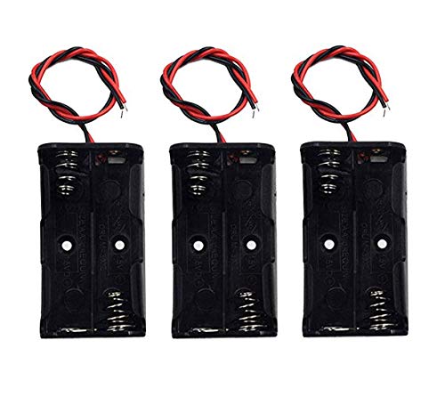LampVPath (Pack of 3 2 AA Battery Holder, 2 AA Battery Holder with Leads, 2 AA Battery Holder with Wires - Image 2