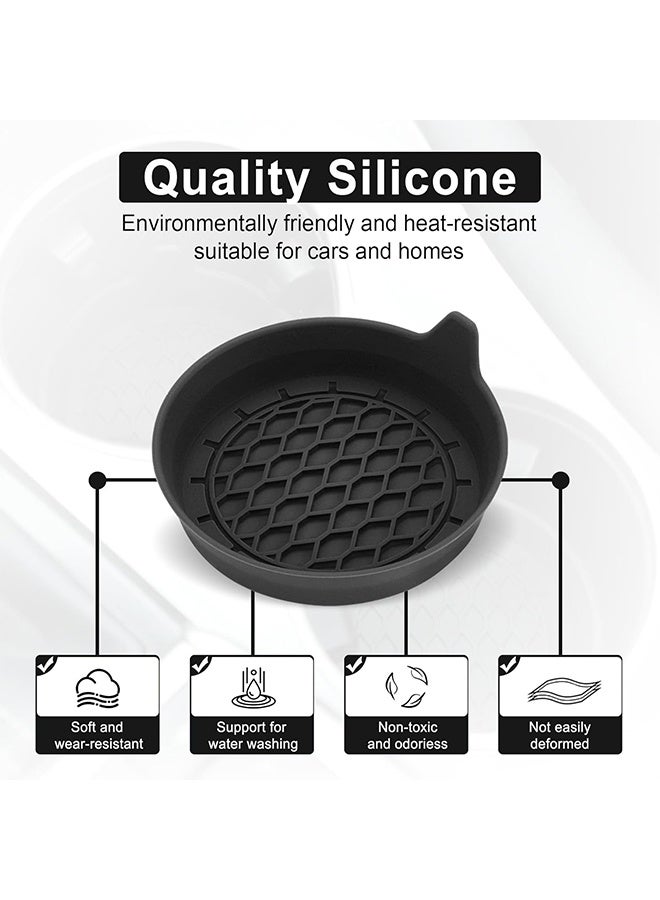 MXN 2 Pcs Car Silicone Cup Holder, Universal Non-Slip Cup Holders, Recessed Car Interior Accessories for Women and Man - Image 4