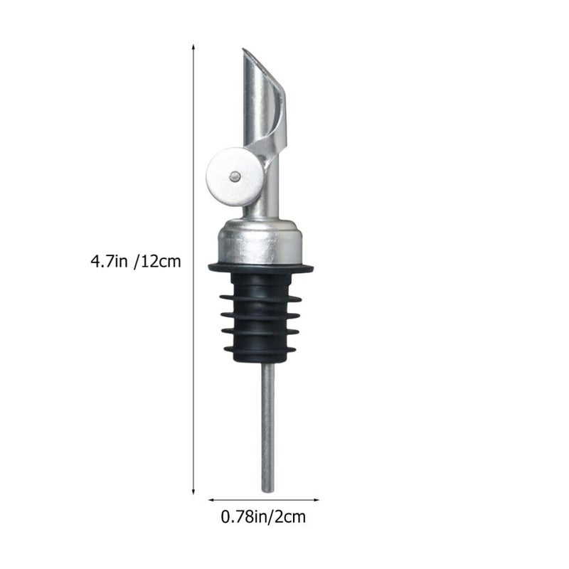Stainless Steel Liquor Pourers 2PCS With Caps For Precise Oil Wine Vinegar Dispensing - Image 3