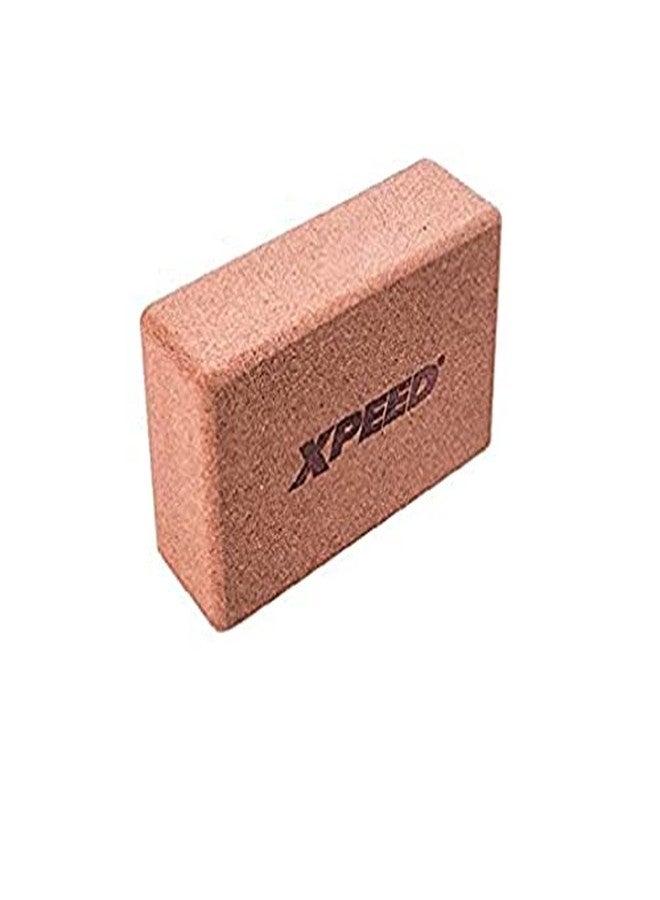 XPEED Cork Yoga Block High Density Natural Yoga Block Brick Yoga Block to Support and Deepen Yoga Pilates Brick - Image 1