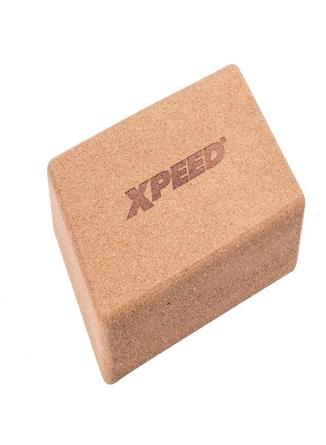 XPEED Cork Yoga Block High Density Natural Yoga Block Brick Yoga Block to Support and Deepen Yoga Pilates Brick - Image 4