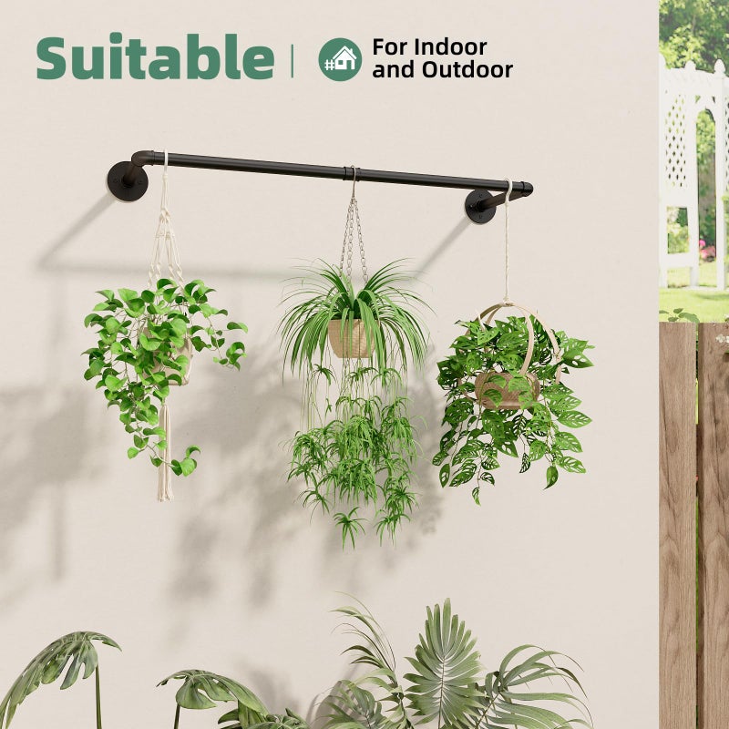 Galood Plant Hanger Indoor Hanging Planters for Indoor Plants Hanging Plant Holder Black Metal Rod(Pot/Chain/Plant not Included - Image 5