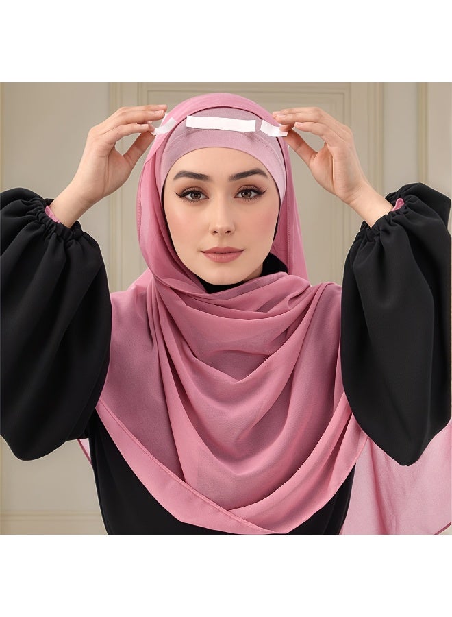 ملصقات تثبيت عصابات الرأس المضادة للانزلاق - شريط لاصق مزدوج الجوانب بدون أثر (36 قطعة) - Image 5