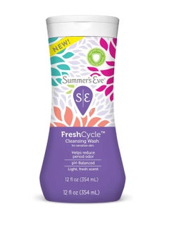 Summer's Eve Summer's Eve FreshCycle Cleansing Wash, Reduces Period Odor, 12 Fl Oz  - Image 1