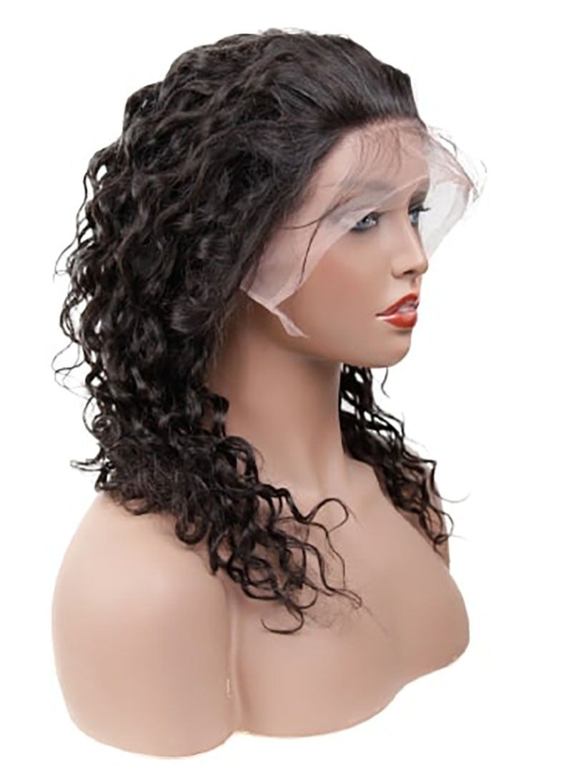 إستيل باروكات شعر بشري مستقيمة مع دانتيل أمامي 13 × 4 وموجة مياه سوداء طبيعية - Image 2