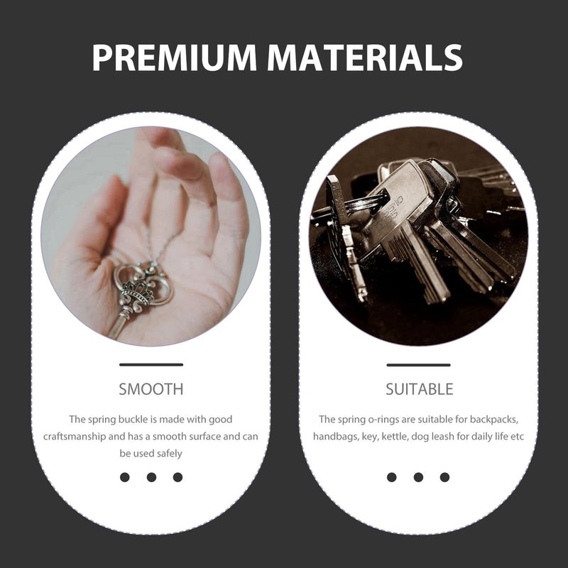 15pcs Alloy Keychain Rings for Crafts Jewelry Making Bronze Gold Silver Colors - Image 5
