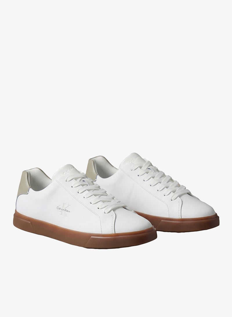 CALVIN KLEIN Low Profile Leather Cupsole Sneakers - Image 3