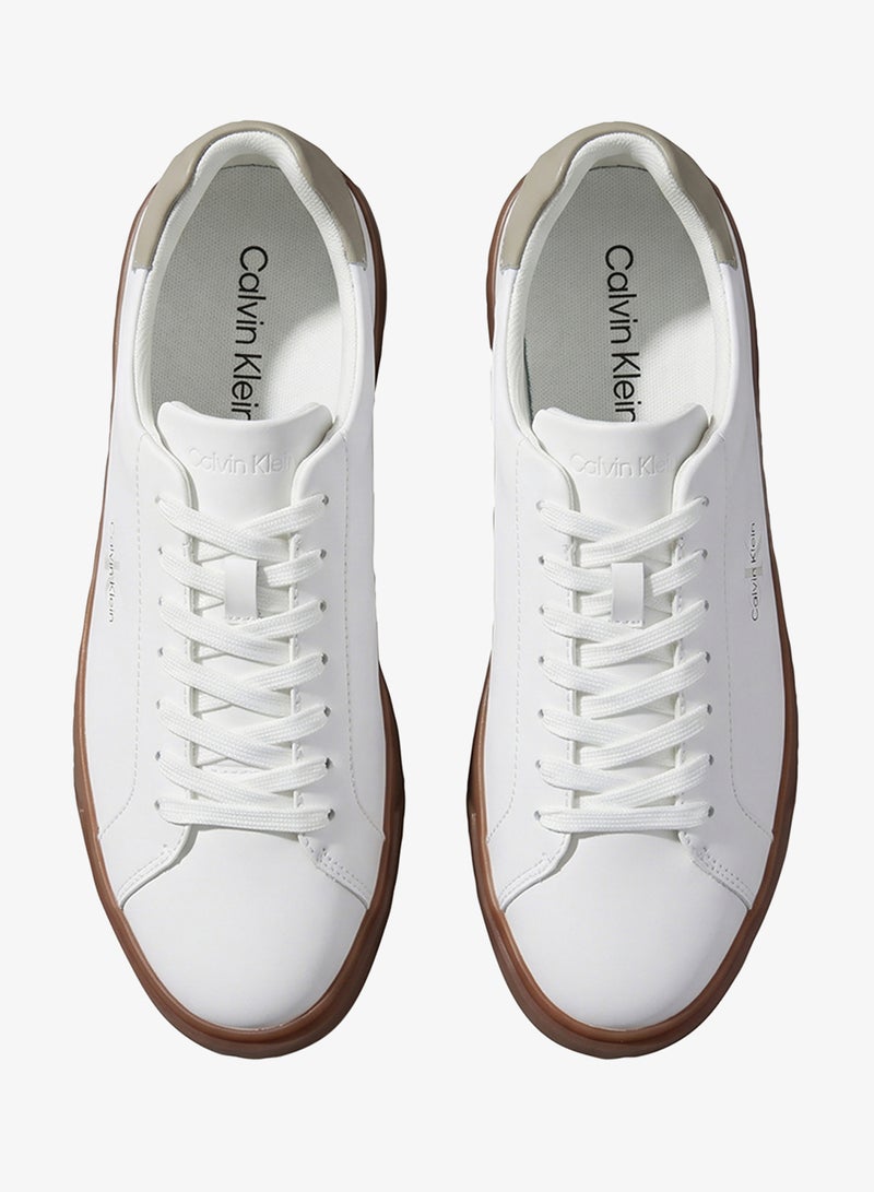 CALVIN KLEIN Low Profile Leather Cupsole Sneakers - Image 5
