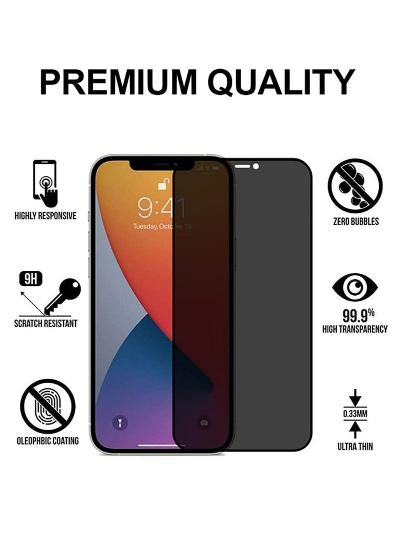 DIGI CORE iPhone 12/12 Pro Privacy Screen Protector Tempered Glass For Apple iPhone 12/iPhone 12 Pro Screen Glass 6.1Inch - Image 2