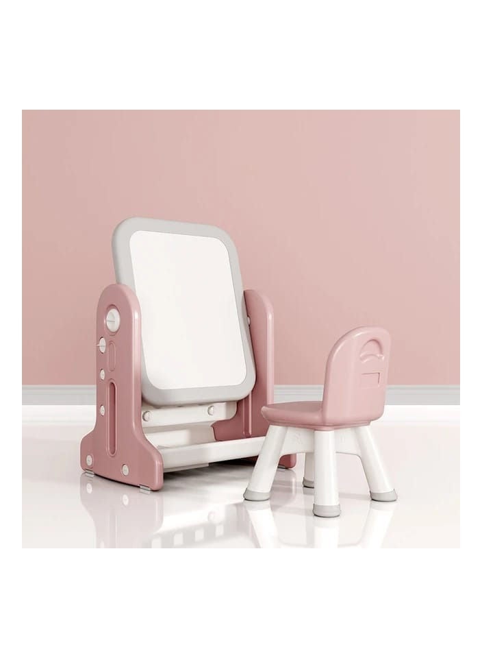 اي ام زد جي طاولة أطفال 2 في 1 متعددة الوظائف أو لوحة كتابة فنية قابلة للتعديل وكرسي واحد - Image 1