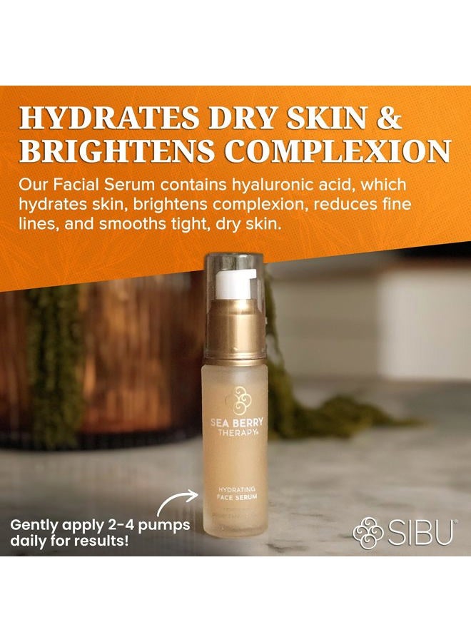 Sibu Hydrating Facial Serum, Made From Premium Sea Buckthorn Oil & Hyaluronic Acid (1oz) – Hydrates Dry Skin, Brightens Complexion & Reduces Blemishes - Image 2
