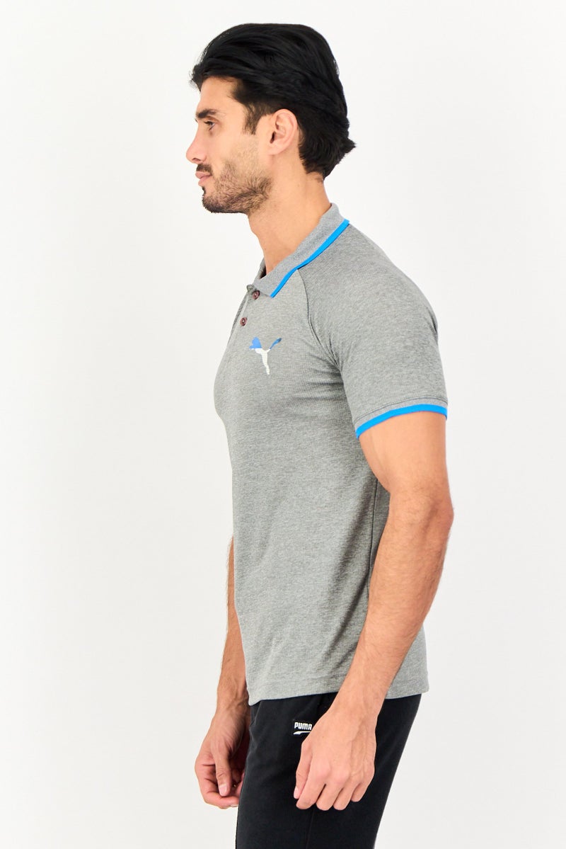 PUMA Men Regular Fit Short Sleeve Active Hero Outdoor Polo Shirt, Grey - Image 4