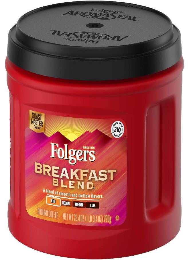 Folgers Folgers Breakfast Blend Mild Roast Ground Coffee, 25.4 Ounces  - Image 2