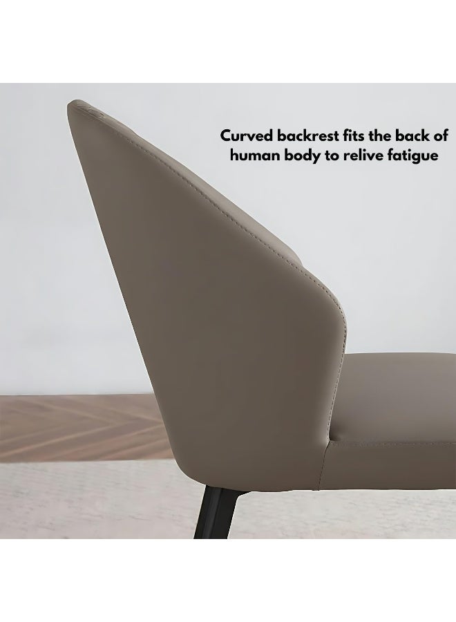 ALWASIT HOME 1+6 Seater Marble Top Dining Table Set | Modern Luxury Dining Room Furniture | Leather Upholstered Chairs with Backrest | Elegant Kitchen Dining Set for Home & Apartment Decor - Image 5