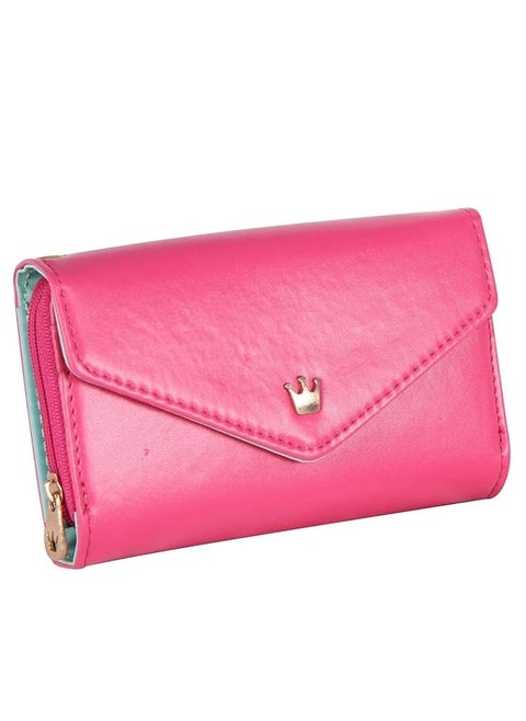 Women Ladies Card Crown Holder Wallet PU Leather Clutch Purse Bag