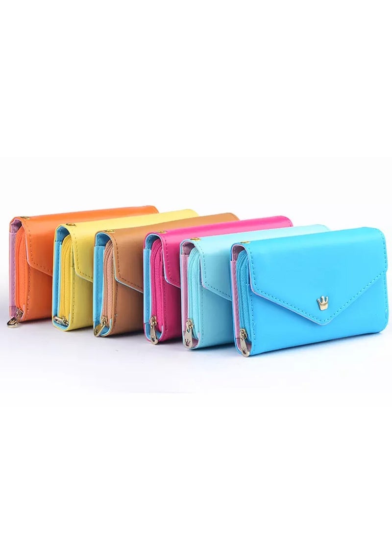 Rubik - Women Ladies Card Crown Holder Wallet PU Leather Clutch Purse Bag - Image 1