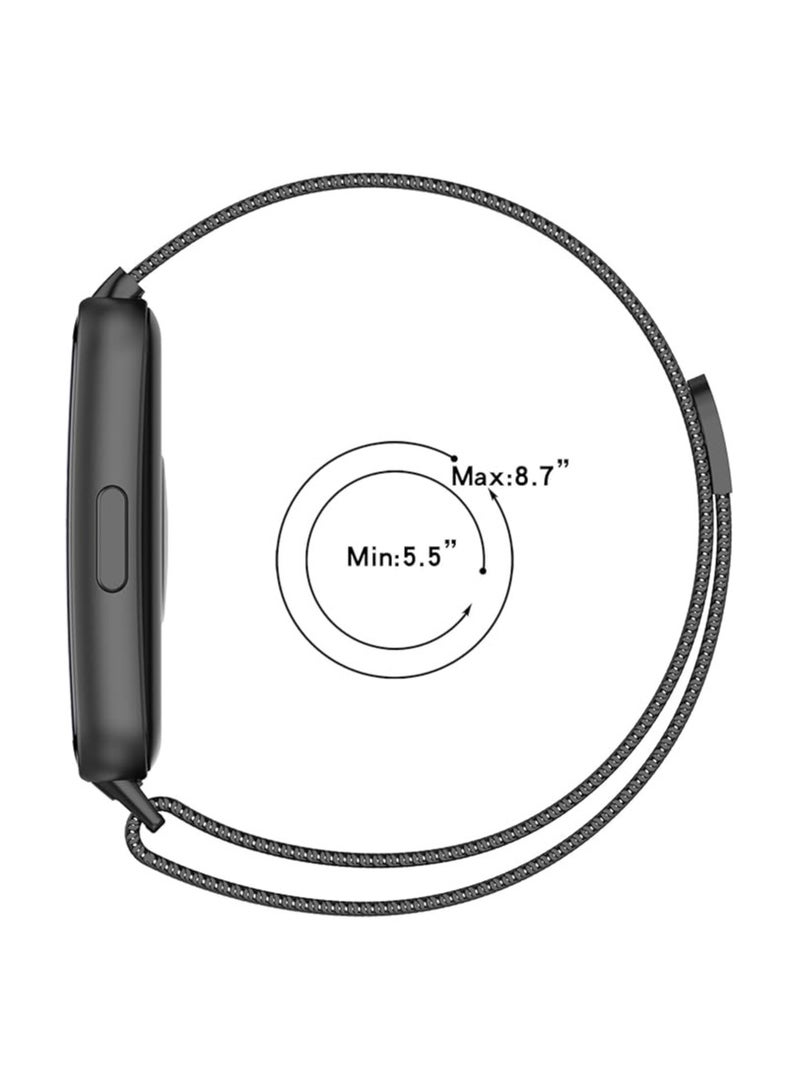 HablTech Milanese Loop Compatible with Huawei Band 11 / 11 Pro,Smartwatch Magnetic Wrist Watchband Metal Stainless Steel Bracelet - Image 3