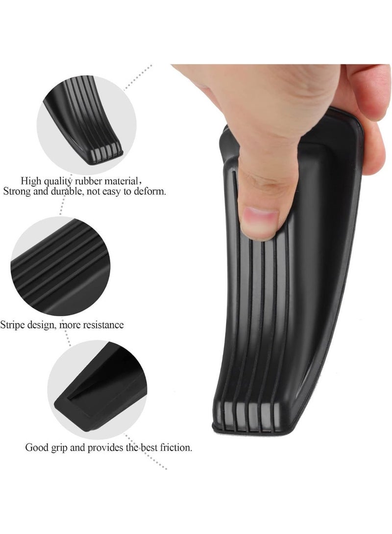 4 قطع من وعاء باب المطاط الآمن للأطفال، وعاء باب مضاد للانزلاق عالي الجودة لمنع الإغلاق القوي وضغط الأصابع، وعاء باب أرضي متين للاستخدام في المنزل والمكتب والمدرسة - Image 3