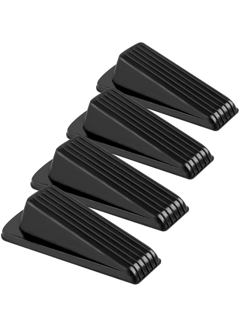 4 قطع من وعاء باب المطاط الآمن للأطفال، وعاء باب مضاد للانزلاق عالي الجودة لمنع الإغلاق القوي وضغط الأصابع، وعاء باب أرضي متين للاستخدام في المنزل والمكتب والمدرسة - Image 1