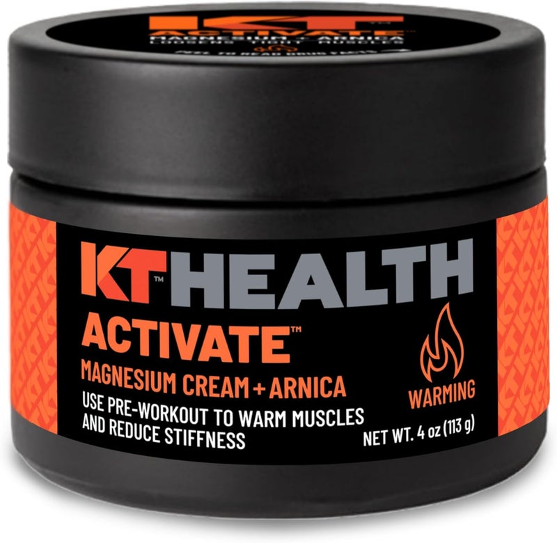 KT TAPE KT Health Magnesium Cream Activate  Warms  Loosens Tight Muscles  Use PreWorkout to Reduce Stiffness - Image 1