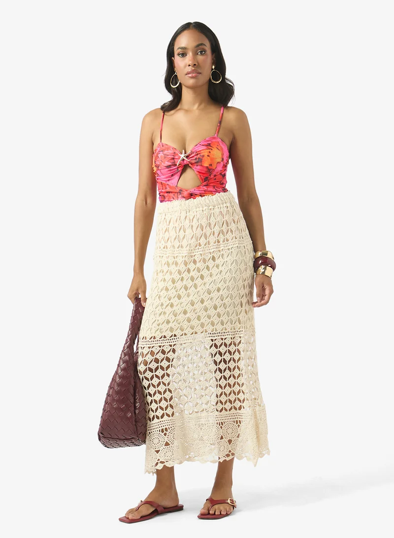 Soleira Crochet Beach Skirt